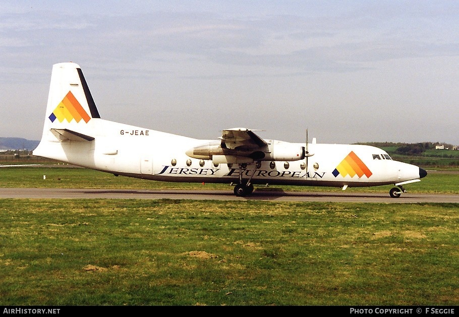 Aircraft Photo of G-JEAE | Fokker F27-500/RF Friendship | Jersey European Airways | AirHistory.net #89775