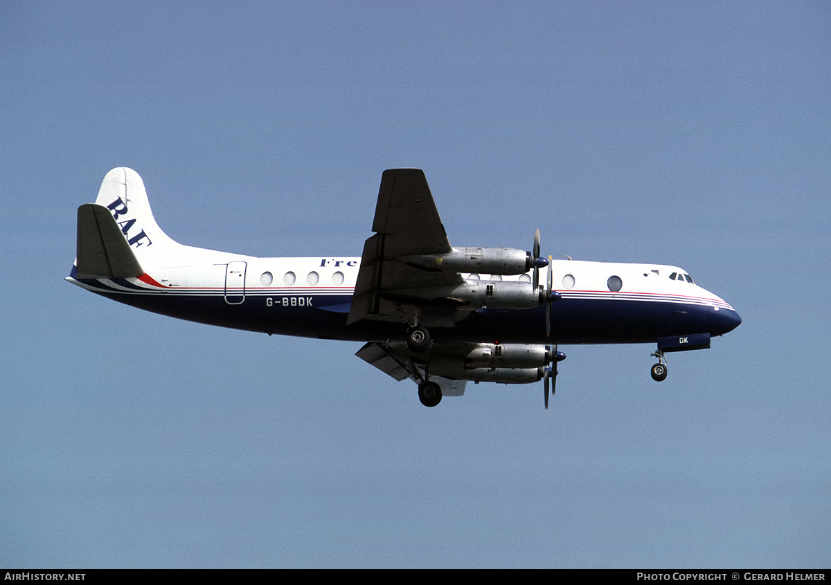 Aircraft Photo of G-BBDK | Vickers 808C Freightmaster | British Air Ferries - BAF | AirHistory.net #89816