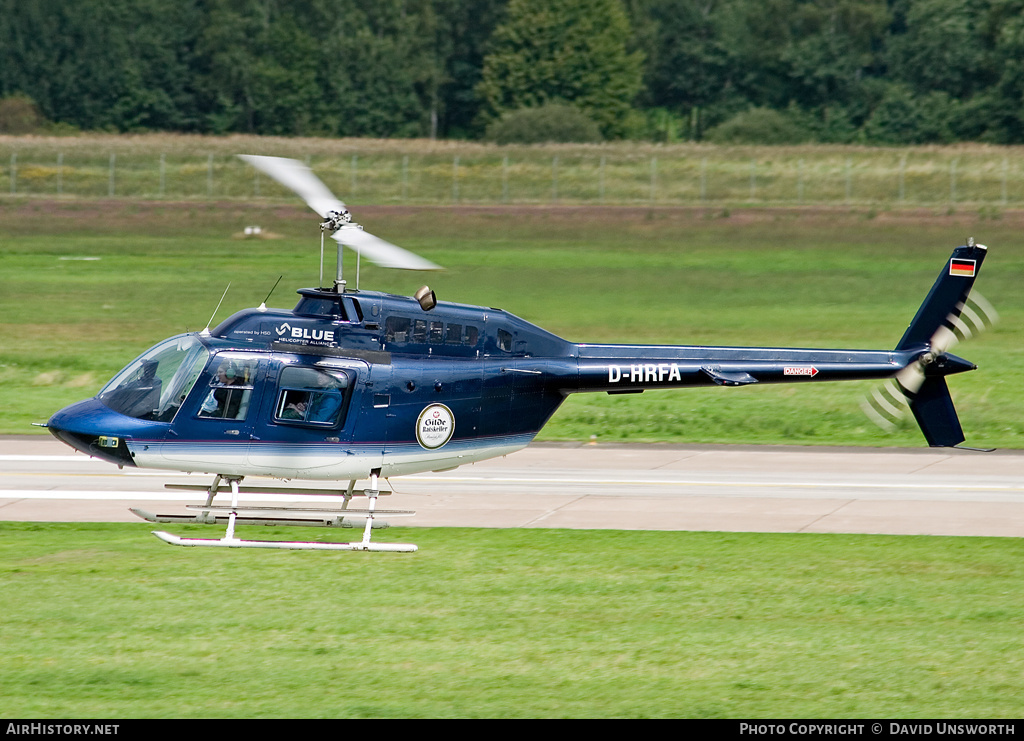 Aircraft Photo of D-HRFA | Bell AB-206B-3 JetRanger III | Blue Helicopter Alliance | AirHistory.net #89817