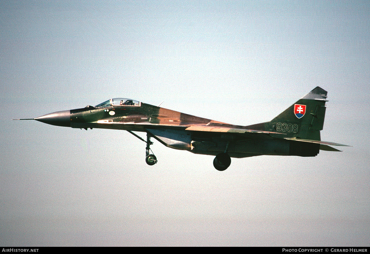Aircraft Photo of 9308 | Mikoyan-Gurevich MiG-29A (9-12A) | Slovakia - Air Force | AirHistory.net #89818
