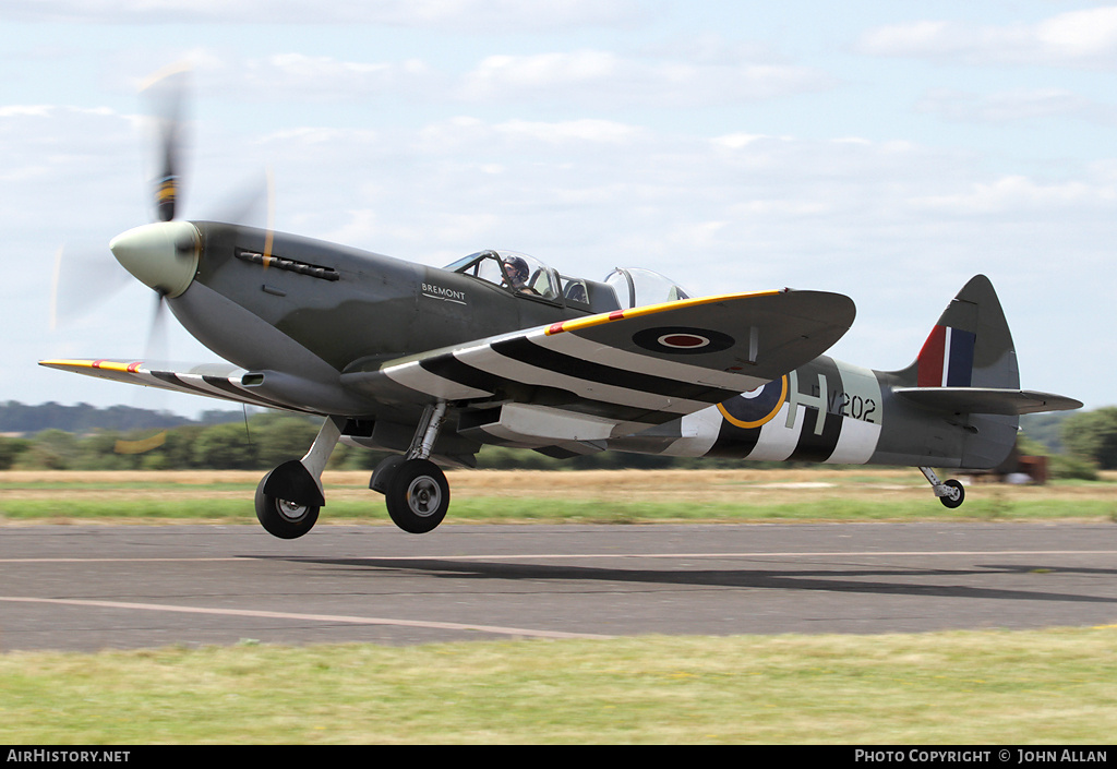 Aircraft Photo of G-CCCA / PV202 | Supermarine 509 Spitfire T9C | UK - Air Force | AirHistory.net #89889