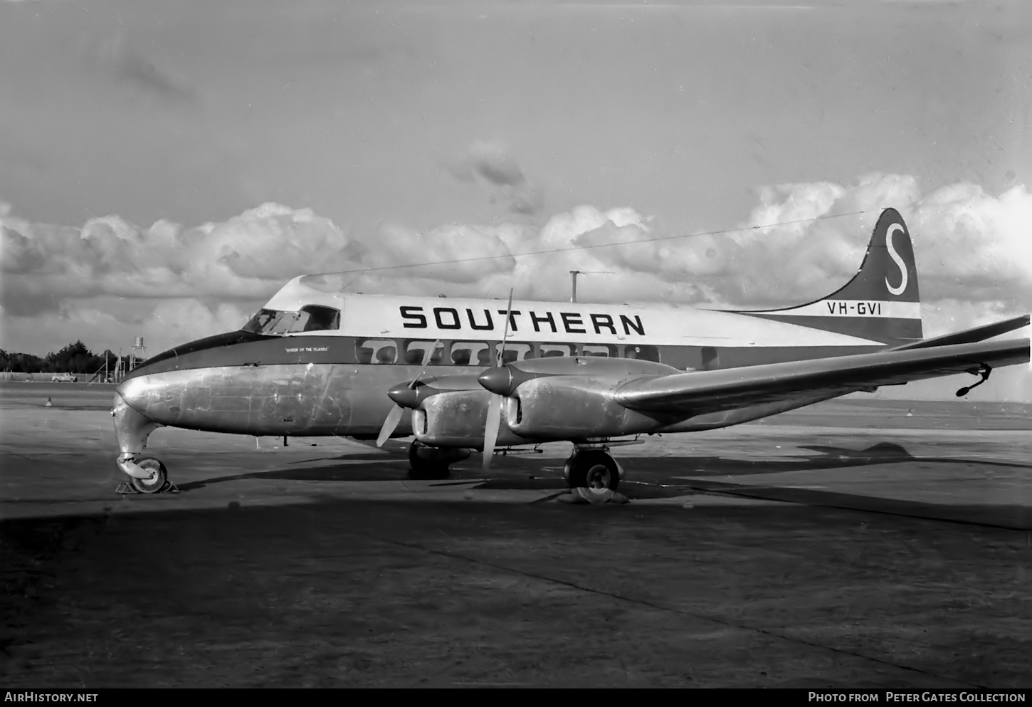Aircraft Photo of VH-GVI | De Havilland D.H. 114 Heron 1B | Southern Airlines | AirHistory.net #89921
