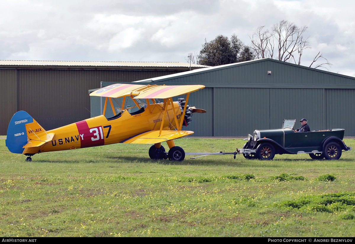 Aircraft Photo of VH-JUX | Boeing PT-17 Kaydet (A75N1) | USA - Navy | AirHistory.net #89948