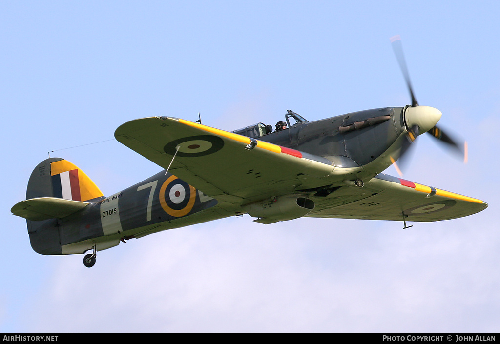 Aircraft Photo of G-BKTH / Z7015 | Hawker Sea Hurricane Mk1B | UK - Navy | AirHistory.net #89990