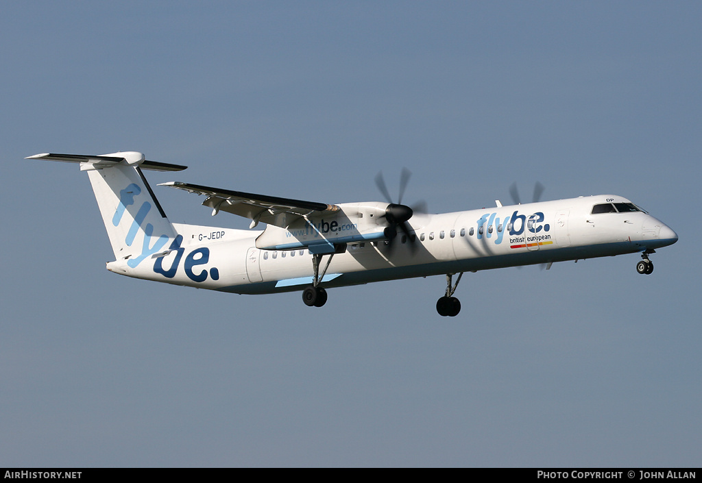 Aircraft Photo of G-JEDP | Bombardier DHC-8-402 Dash 8 | Flybe - British European | AirHistory.net #89991