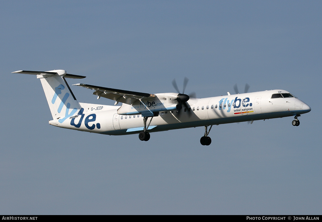 Aircraft Photo of G-JEDP | Bombardier DHC-8-402 Dash 8 | Flybe - British European | AirHistory.net #89991