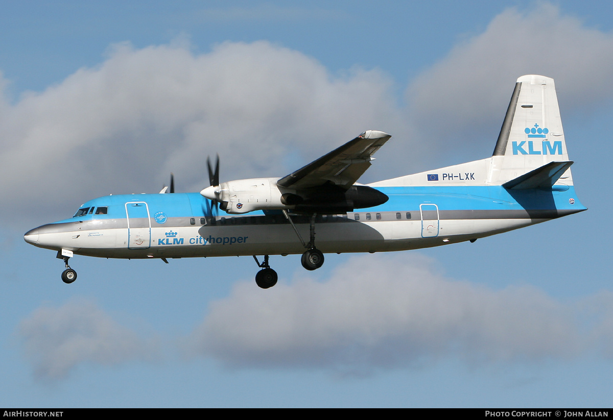 Aircraft Photo of PH-LXK | Fokker 50 | KLM Cityhopper | AirHistory.net #90003