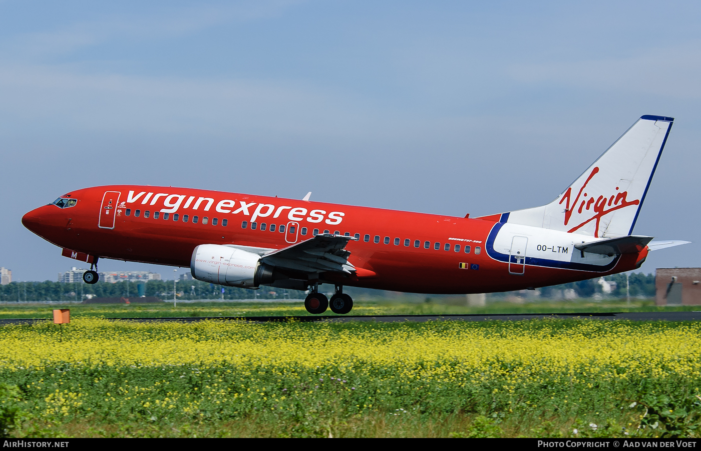 Aircraft Photo of OO-LTM | Boeing 737-3M8 | Virgin Express | AirHistory.net #90012