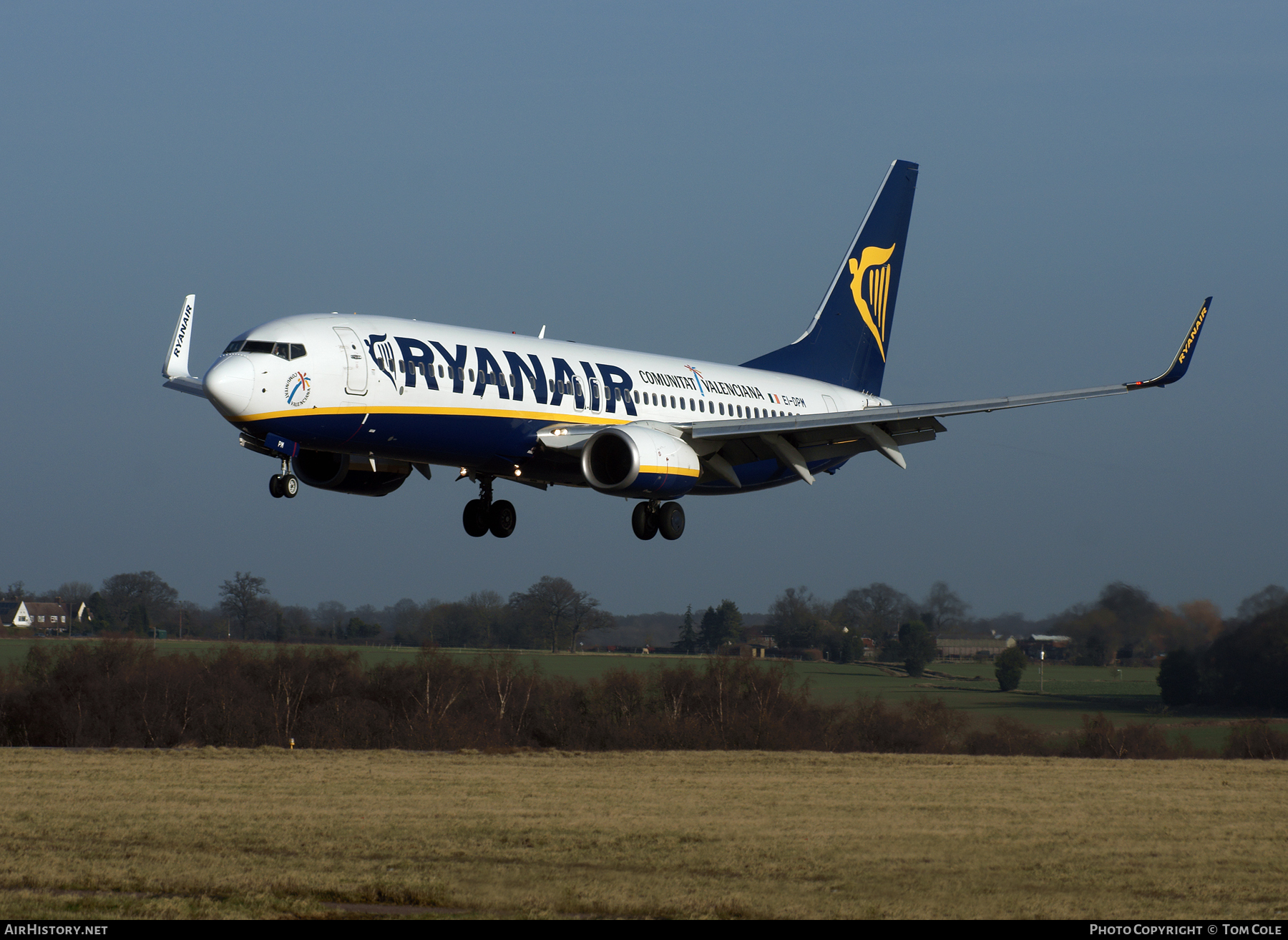 Aircraft Photo of EI-DPM | Boeing 737-8AS | Ryanair | AirHistory.net #90065