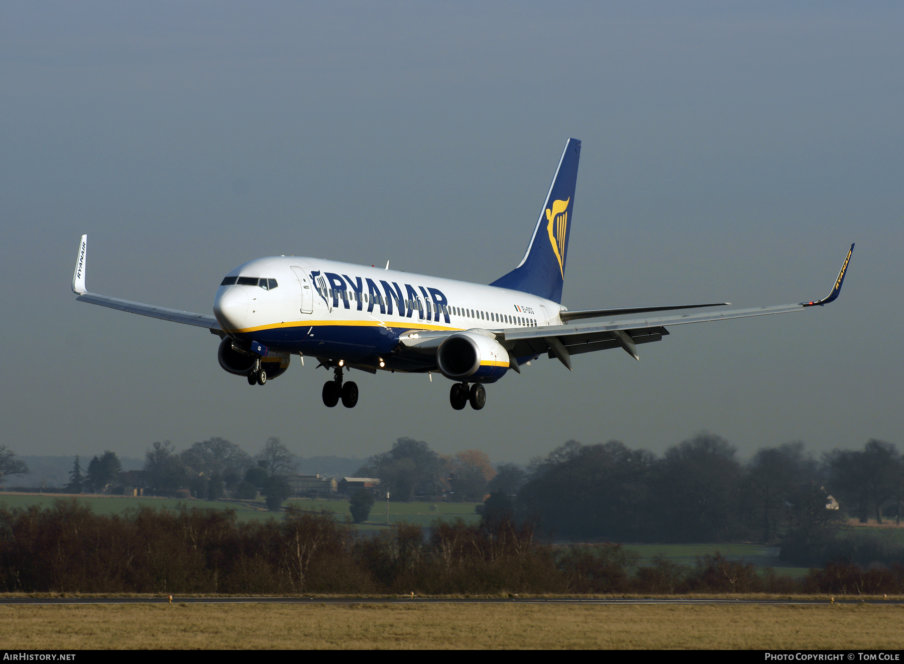 Aircraft Photo of EI-DCG | Boeing 737-8AS | Ryanair | AirHistory.net #90067