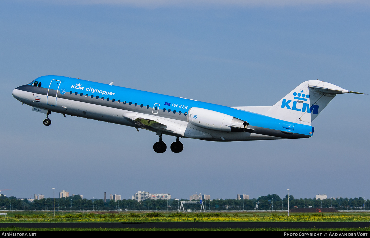 Aircraft Photo of PH-KZR | Fokker 70 (F28-0070) | KLM Cityhopper | AirHistory.net #90073