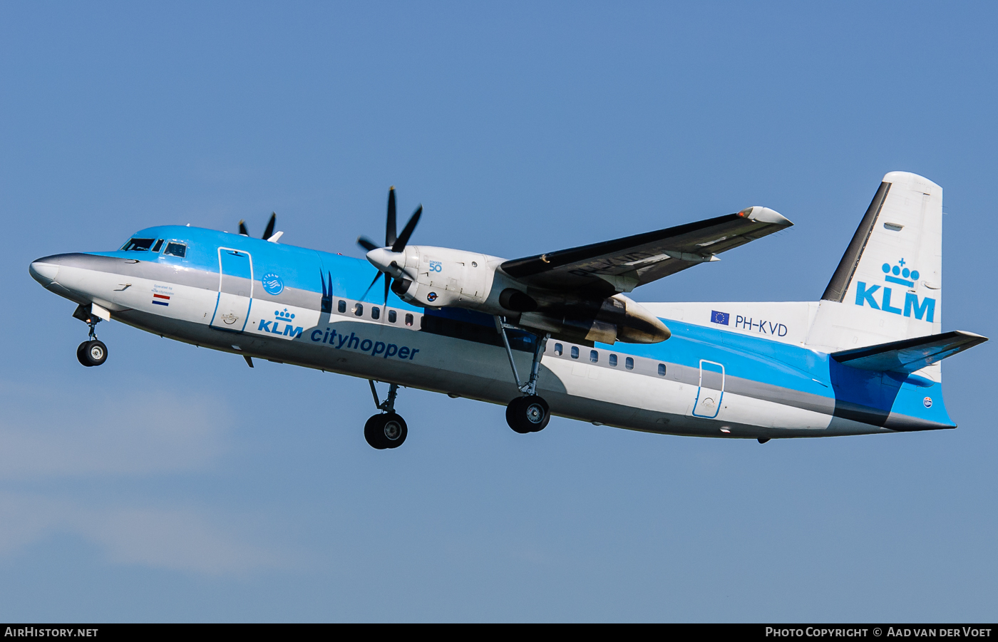 Aircraft Photo of PH-KVD | Fokker 50 | KLM Cityhopper | AirHistory.net #90097