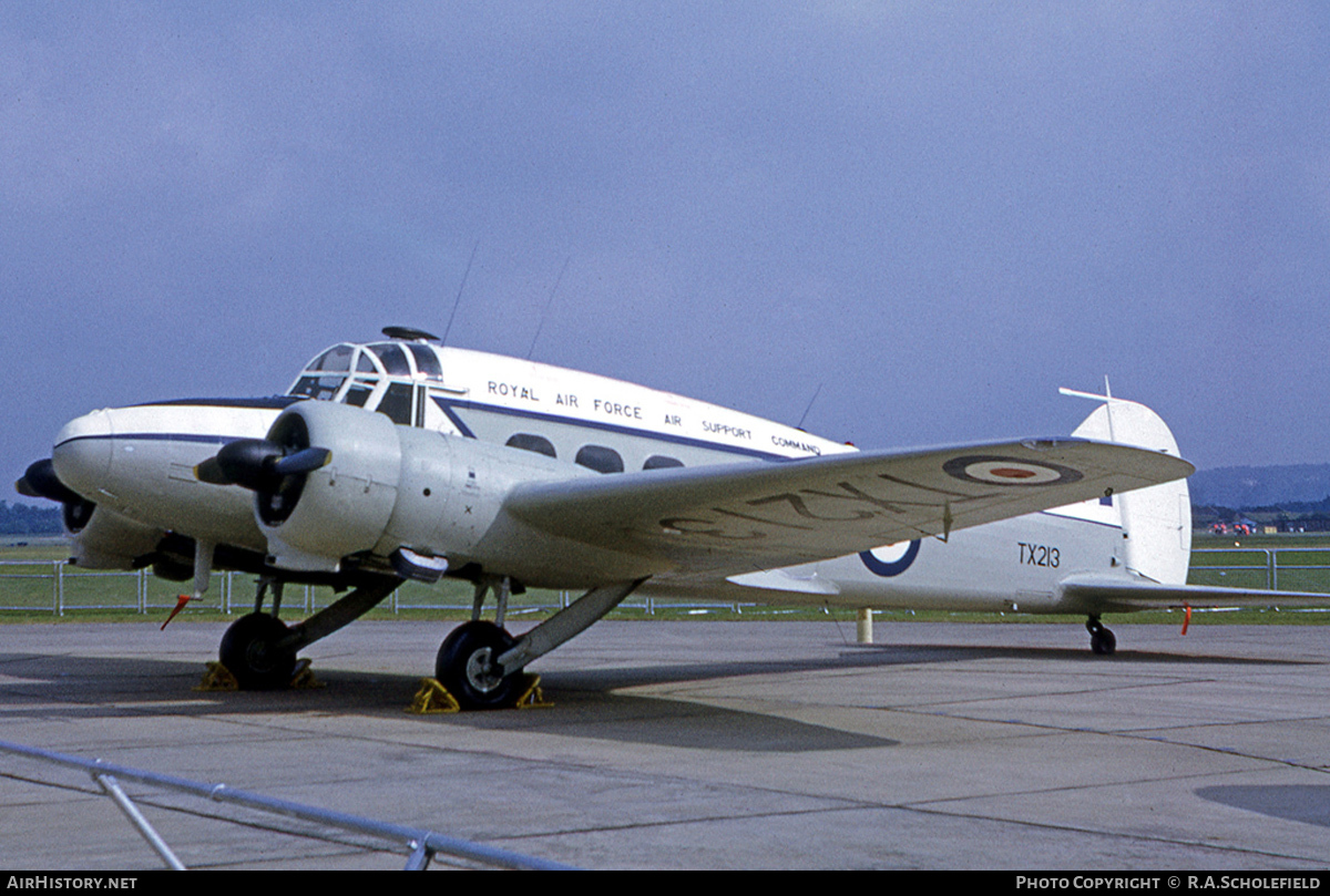 Aircraft Photo of TX213 | Avro 652A Anson C19/2 | UK - Air Force | AirHistory.net #90103