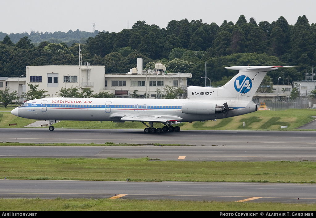 Aircraft Photo of RA-85837 | Tupolev Tu-154M | Vladivostok Air | AirHistory.net #90161