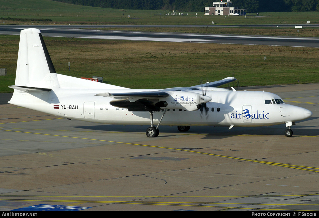 Aircraft Photo of YL-BAU | Fokker 50 | AirBaltic | AirHistory.net #90162