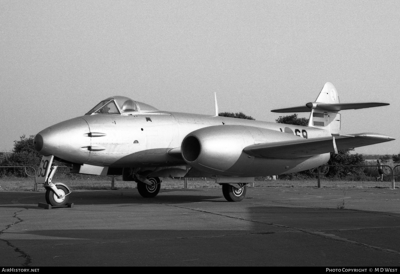Aircraft Photo of I-69 | Gloster Meteor F4 | Netherlands - Air Force | AirHistory.net #90168