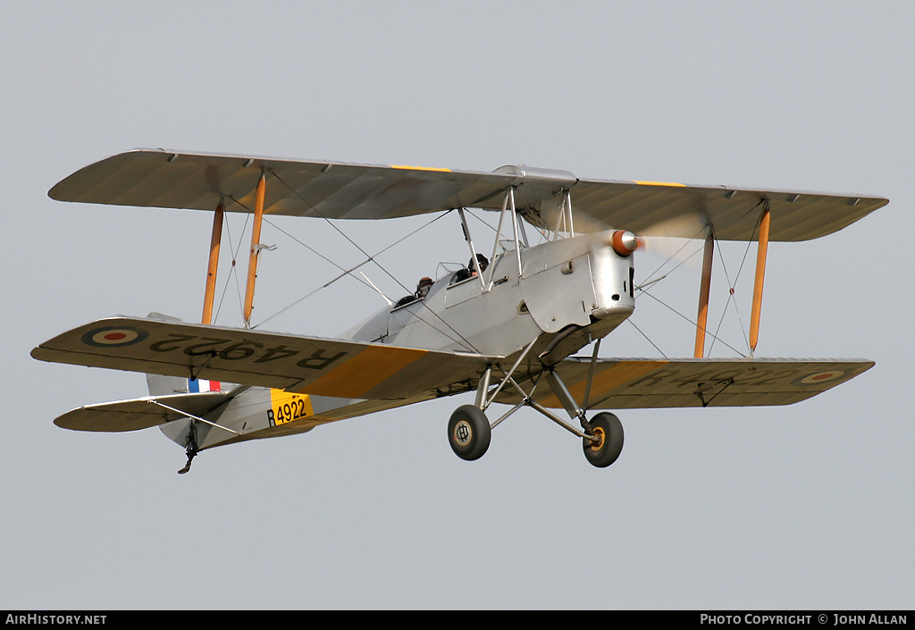 Aircraft Photo of G-APAO / R4922 | De Havilland D.H. 82A Tiger Moth II | UK - Air Force | AirHistory.net #90229