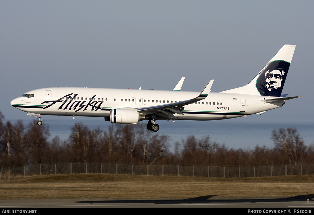 Aircraft Photo of N525AS | Boeing 737-890 | Alaska Airlines | AirHistory.net #90250