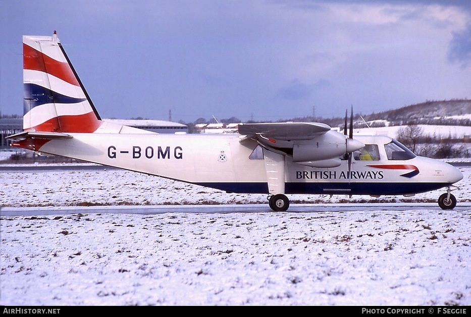 Aircraft Photo of G-BOMG | Pilatus Britten-Norman BN-2B-26 Islander | British Airways | AirHistory.net #90251
