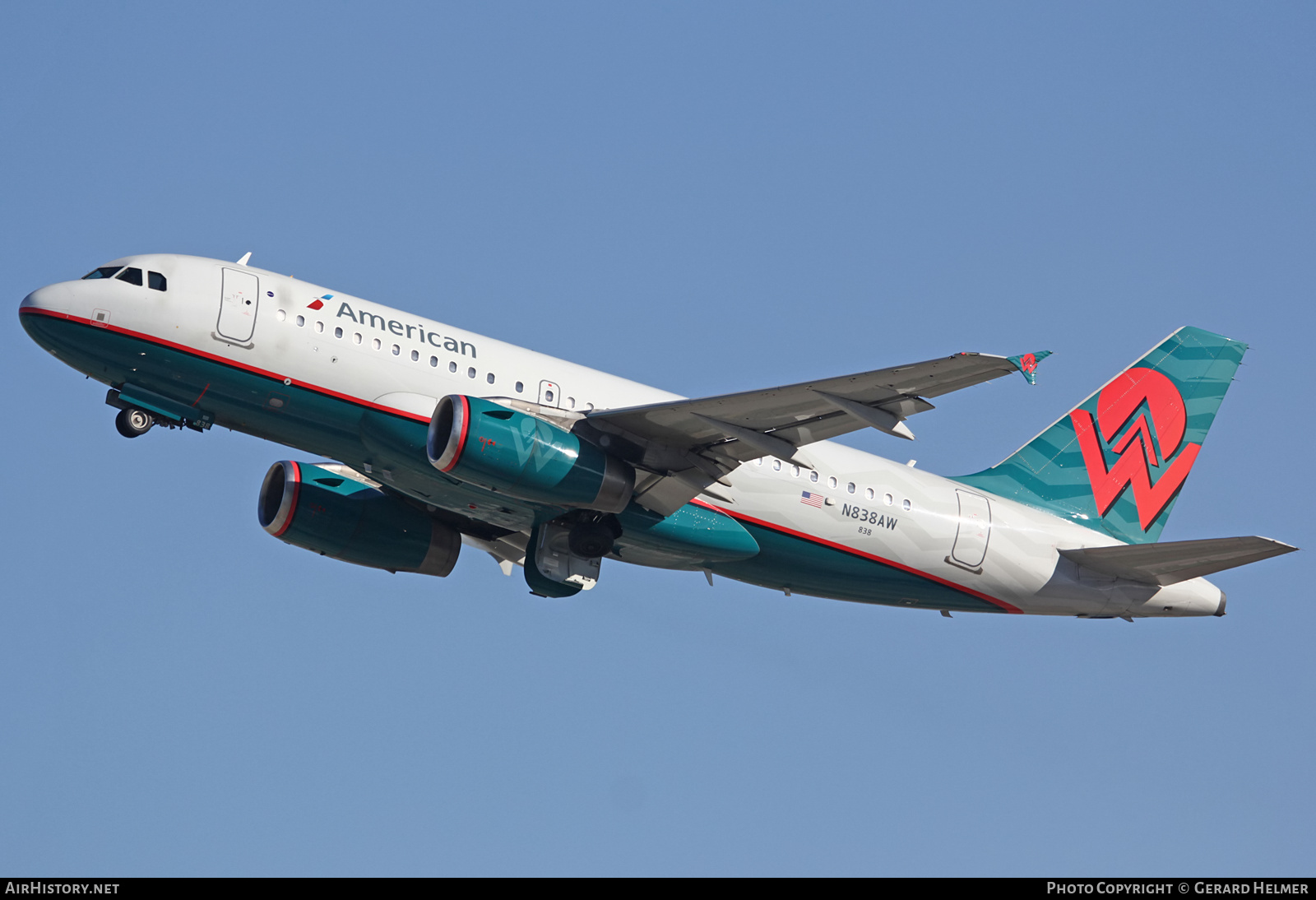 Aircraft Photo of N838AW | Airbus A319-132 | American Airlines | America West Airlines | AirHistory.net #90267