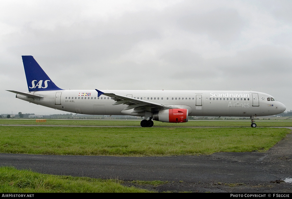 Aircraft Photo of OY-KBL | Airbus A321-232 | Scandinavian Airlines - SAS | AirHistory.net #90269