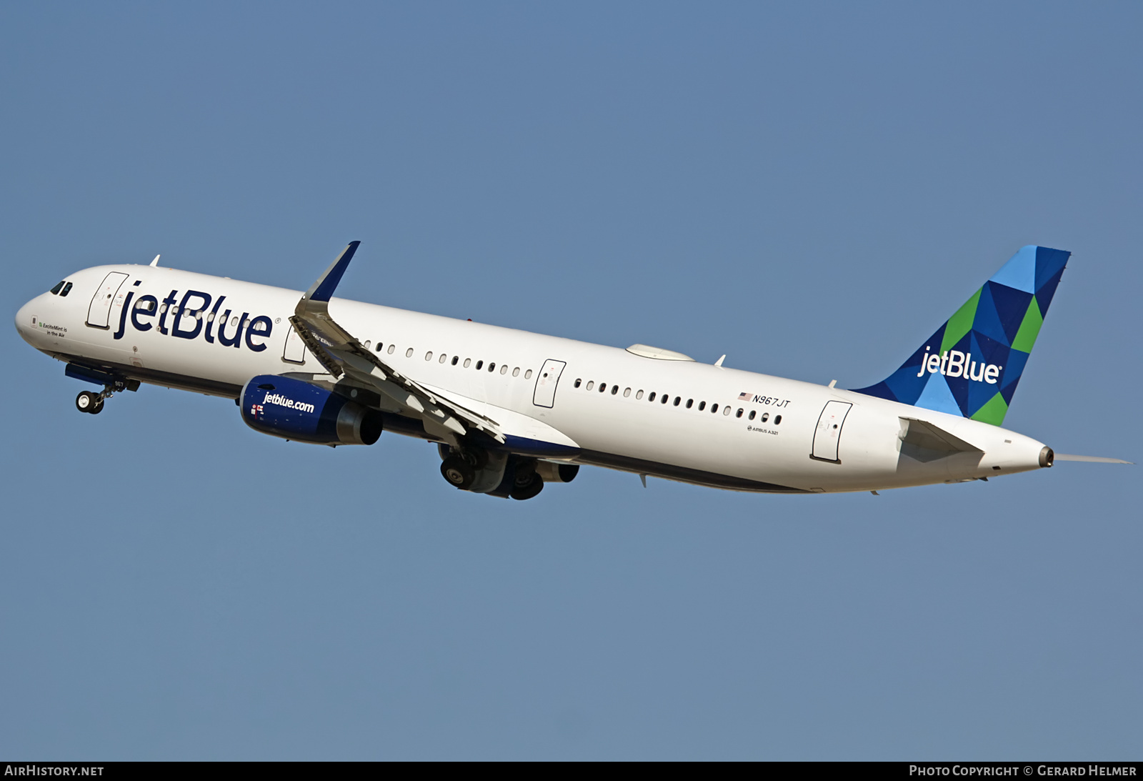 Aircraft Photo of N967JT | Airbus A321-231 | JetBlue Airways | AirHistory.net #90286