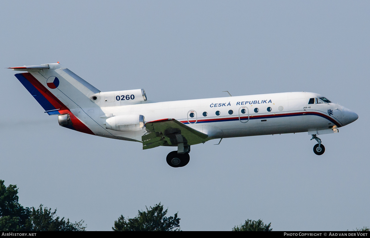 Aircraft Photo of 0260 | Yakovlev Yak-40 | Czechia - Air Force | AirHistory.net #90317