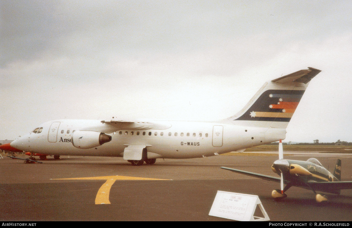 Aircraft Photo of G-WAUS | British Aerospace BAe-146-200 | Ansett W.A. | AirHistory.net #90327