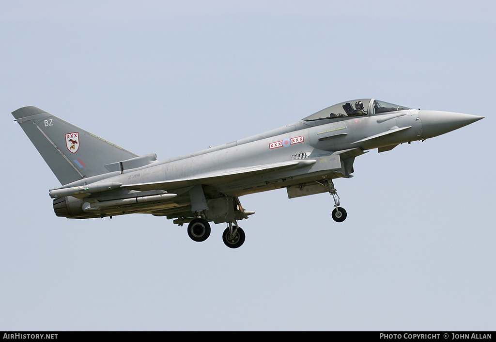 Aircraft Photo of ZJ911 | Eurofighter EF-2000 Typhoon F2 | UK - Air Force | AirHistory.net #90360