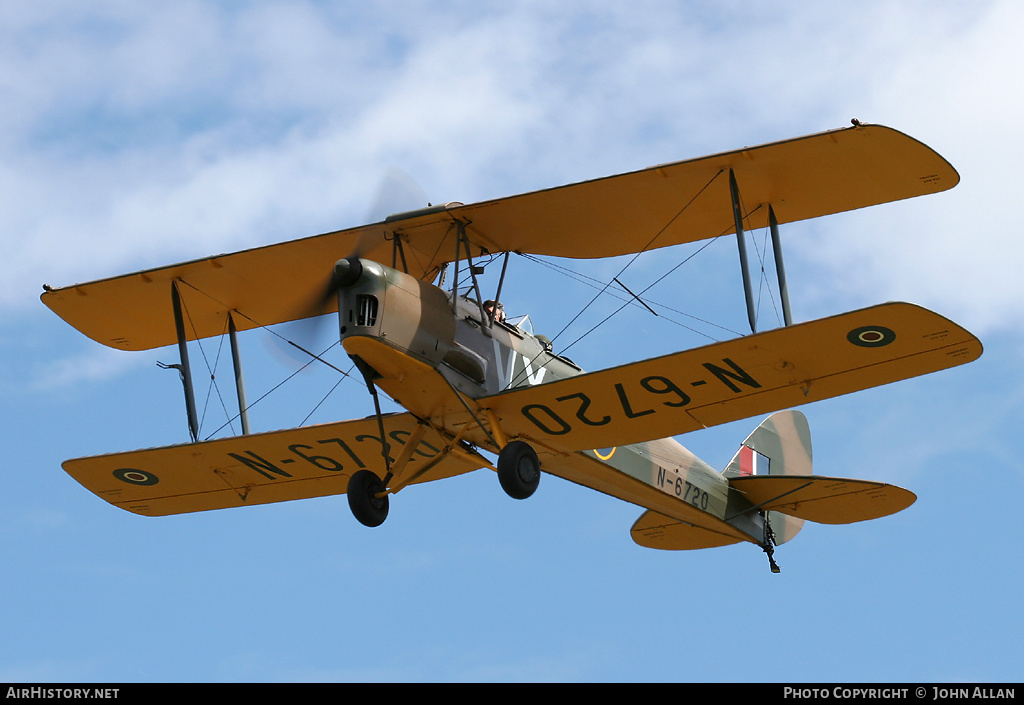 Aircraft Photo of G-BYTN / N6720 | De Havilland D.H. 82A Tiger Moth II | UK - Air Force | AirHistory.net #90363