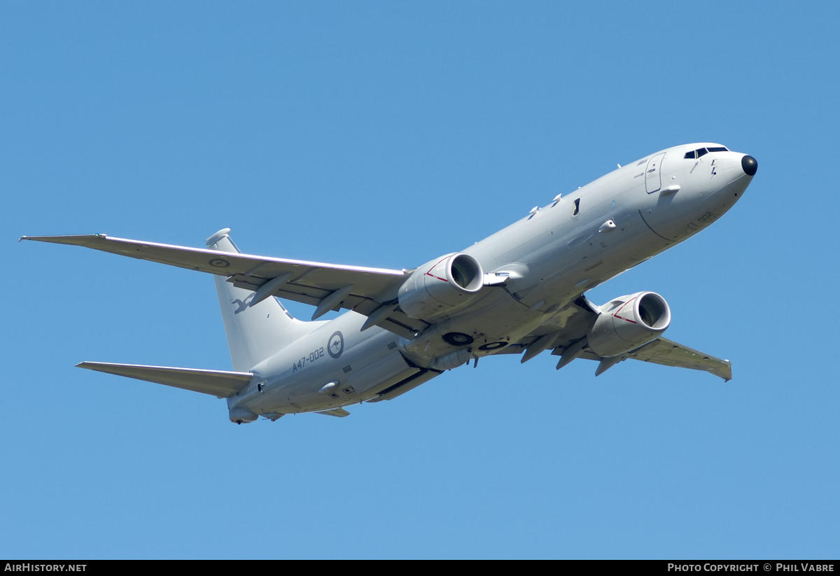 Aircraft Photo of A47-002 | Boeing P-8A Poseidon | Australia - Air Force | AirHistory.net #90392