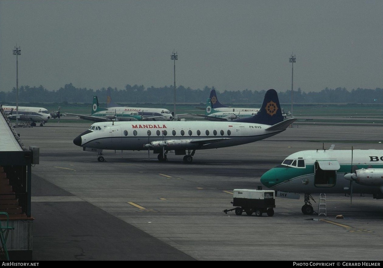 Aircraft Photo of PK-RVS | Vickers 816 Viscount | Mandala Airlines | AirHistory.net #90396