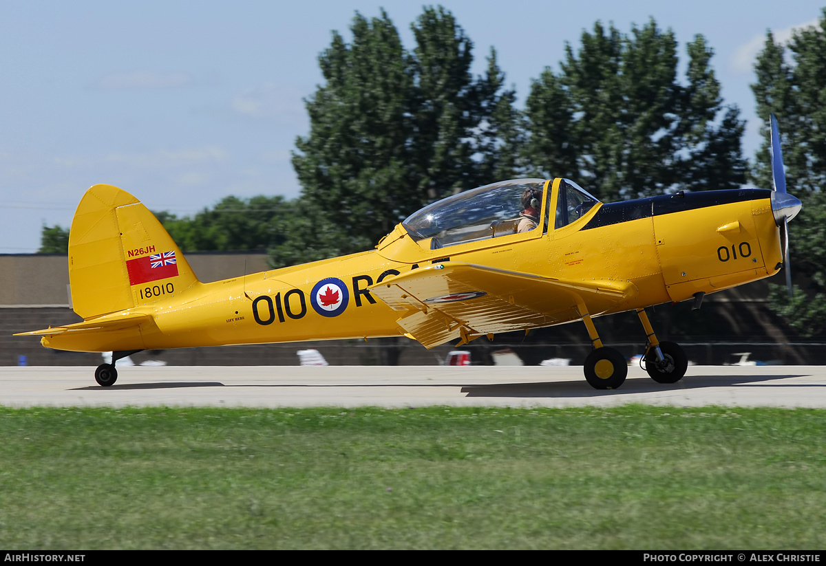 Aircraft Photo of N26JH / 18010 | De Havilland DHC-1 Chipmunk Mk22 | Canada - Air Force | AirHistory.net #90426