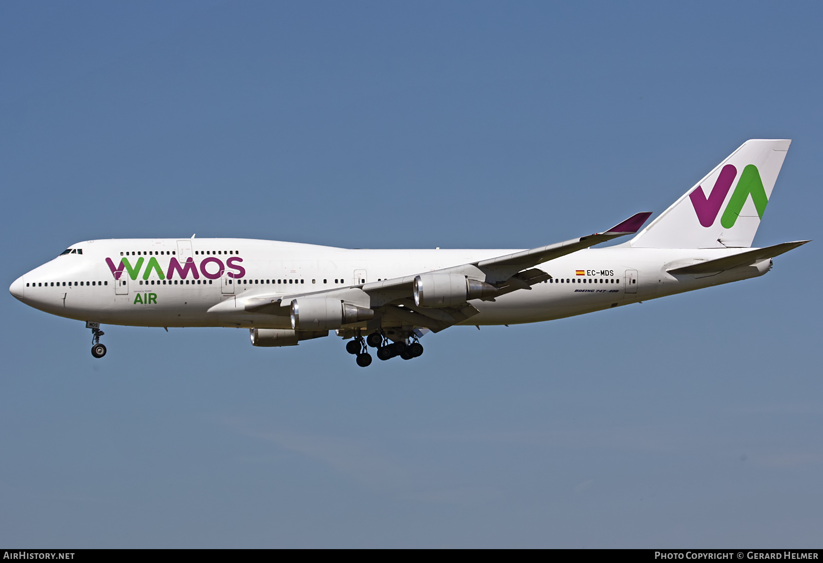 Aircraft Photo of EC-MDS | Boeing 747-419 | Wamos Air | AirHistory.net #90453