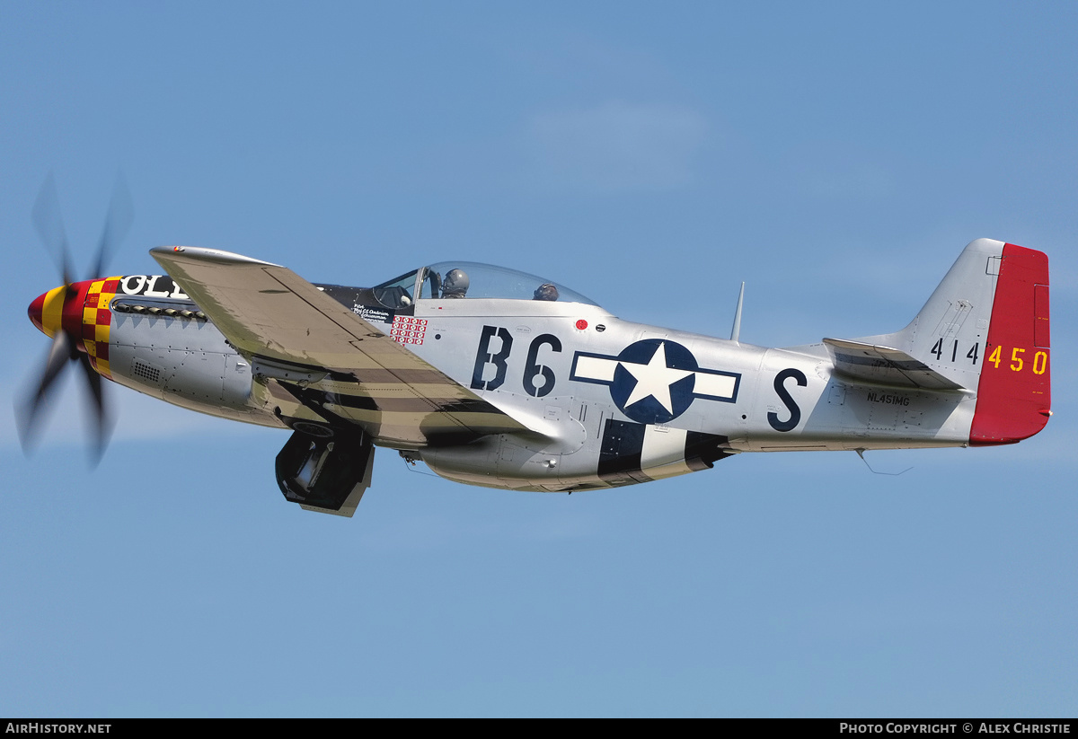 Aircraft Photo of N451MG / NL451MG / 414450 | North American P-51D Mustang | USA - Air Force | AirHistory.net #90486