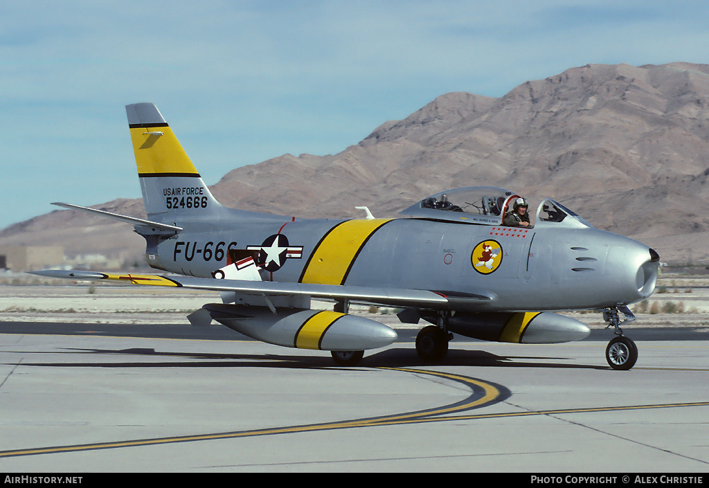 Aircraft Photo of N860AG / 524666 | North American F-86F Sabre | USA - Air Force | AirHistory.net #90505