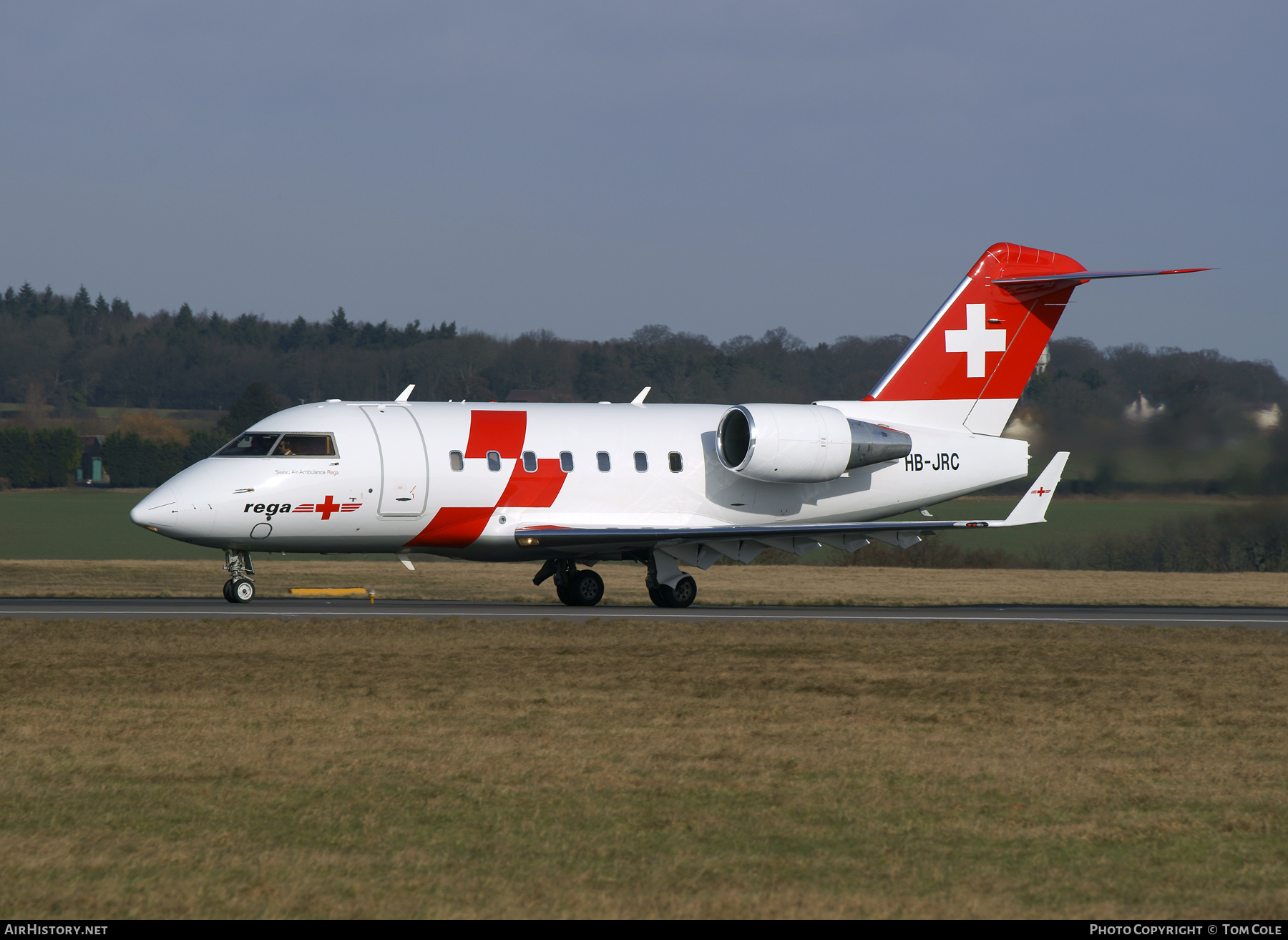 Aircraft Photo of HB-JRC | Bombardier Challenger 604 (CL-600-2B16) | REGA - Swiss Air Ambulance | AirHistory.net #90510