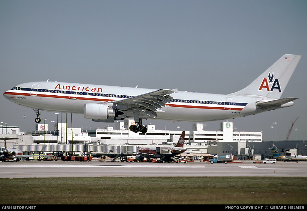 Aircraft Photo of N34078 | Airbus A300B4-605R | American Airlines | AirHistory.net #90553