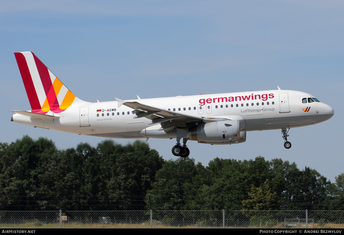 Aircraft Photo of D-AGWB | Airbus A319-132 | Germanwings | AirHistory.net #90556