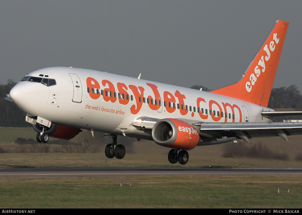 Aircraft Photo of G-EZYO | Boeing 737-33V | EasyJet | AirHistory.net #90563