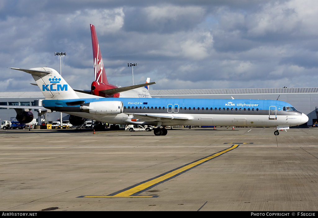 Aircraft Photo of PH-OFH | Fokker 100 (F28-0100) | KLM Cityhopper | AirHistory.net #90564