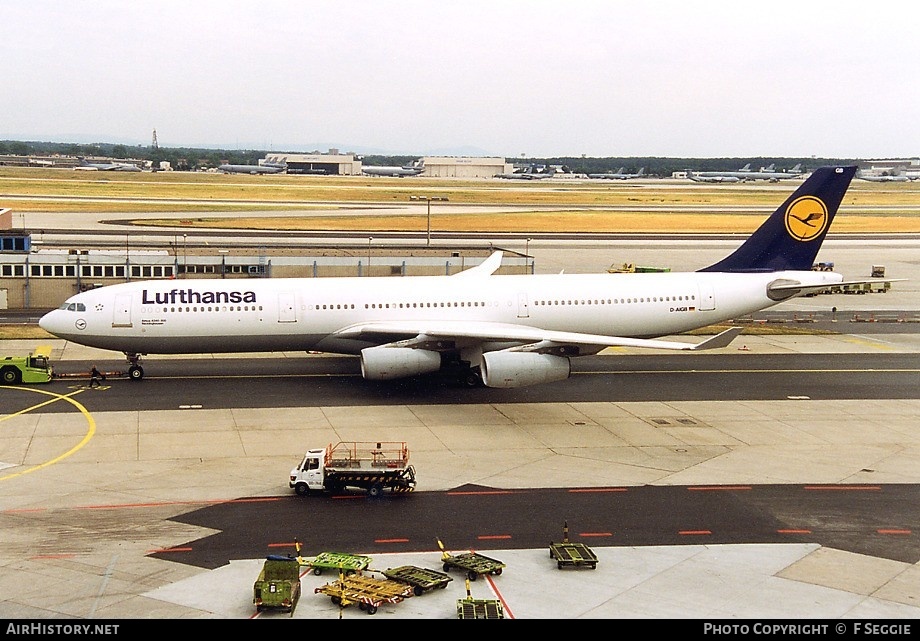 Aircraft Photo of D-AIGB | Airbus A340-311 | Lufthansa | AirHistory.net #90576