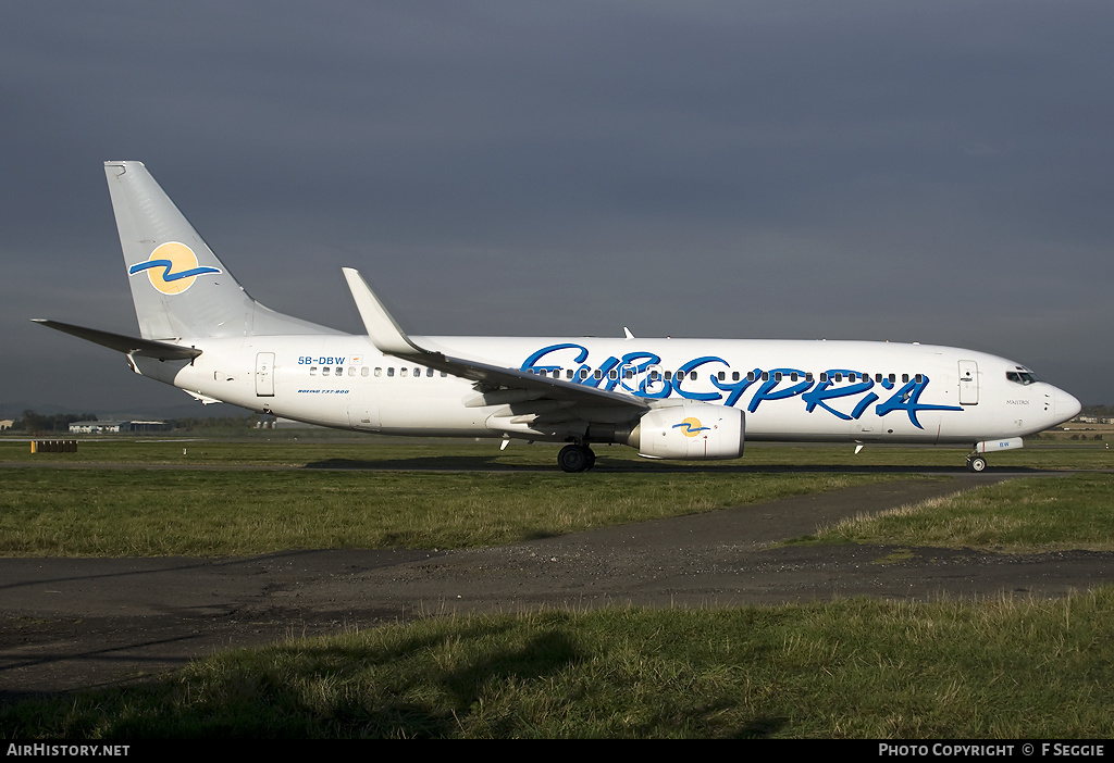 Aircraft Photo of 5B-DBW | Boeing 737-8Q8 | Eurocypria Airlines | AirHistory.net #90577