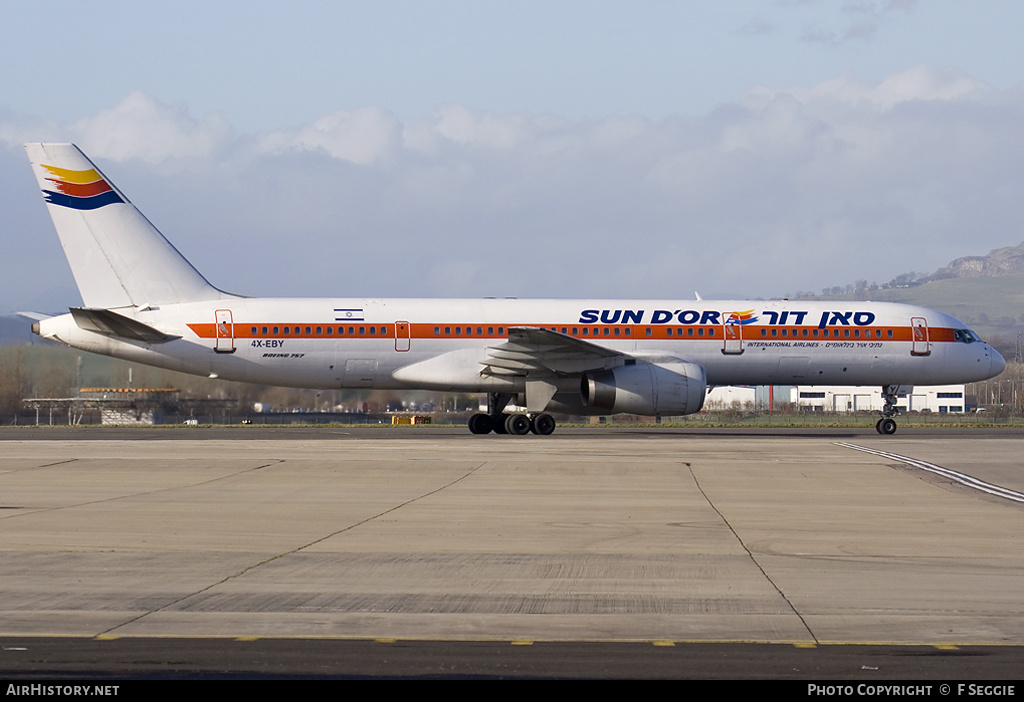 Aircraft Photo of 4X-EBY | Boeing 757-27B | Sun d'Or International Airlines | AirHistory.net #90607