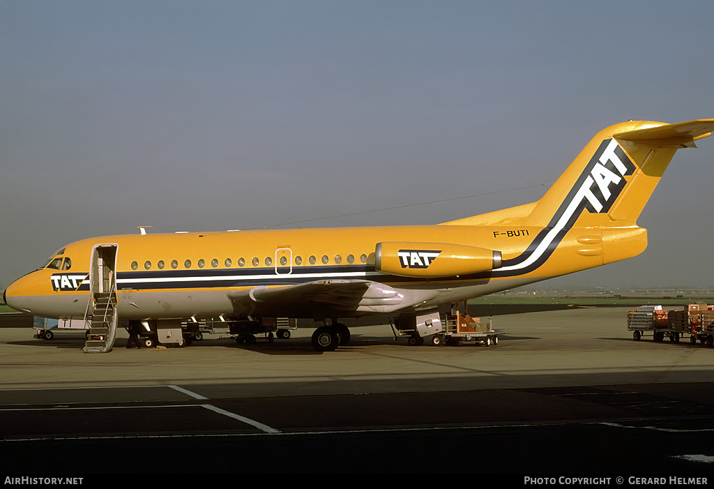 Aircraft Photo of F-BUTI | Fokker F28-1000 Fellowship | TAT - Touraine Air Transport | AirHistory.net #90641