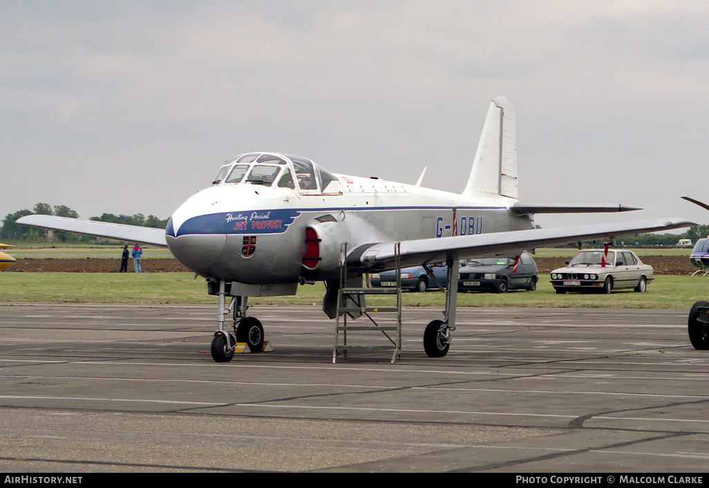 Aircraft Photo of G-AOBU | Hunting Percival P.84 Jet Provost T1 | Kennet Aviation | AirHistory.net #90657