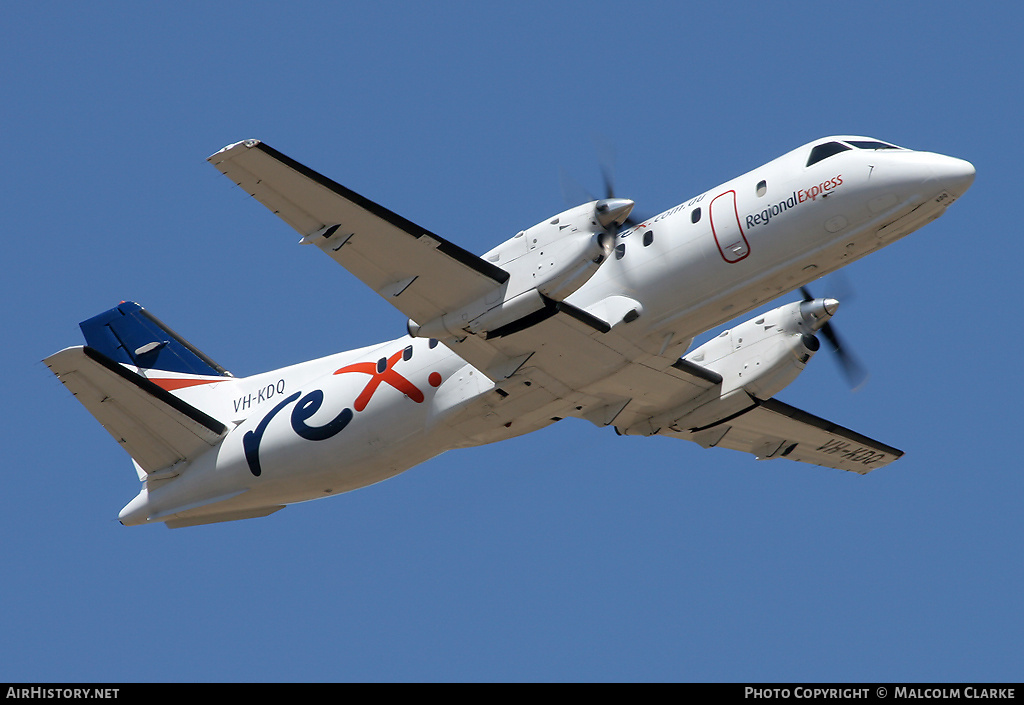 Aircraft Photo of VH-KDQ | Saab 340B | REX - Regional Express | AirHistory.net #90663