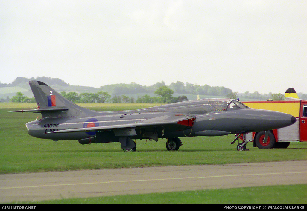 Aircraft Photo of XL587 | Hawker Hunter T7 | UK - Air Force | AirHistory.net #90671