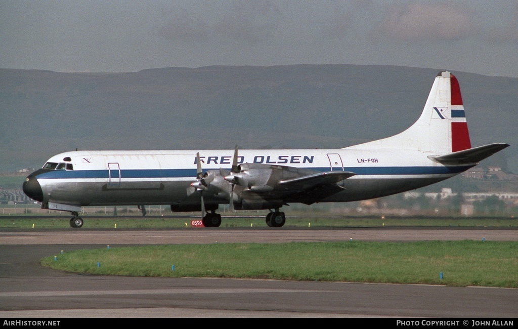 Aircraft Photo of LN-FOH | Lockheed L-188A(F) Electra | Fred. Olsen | AirHistory.net #90687