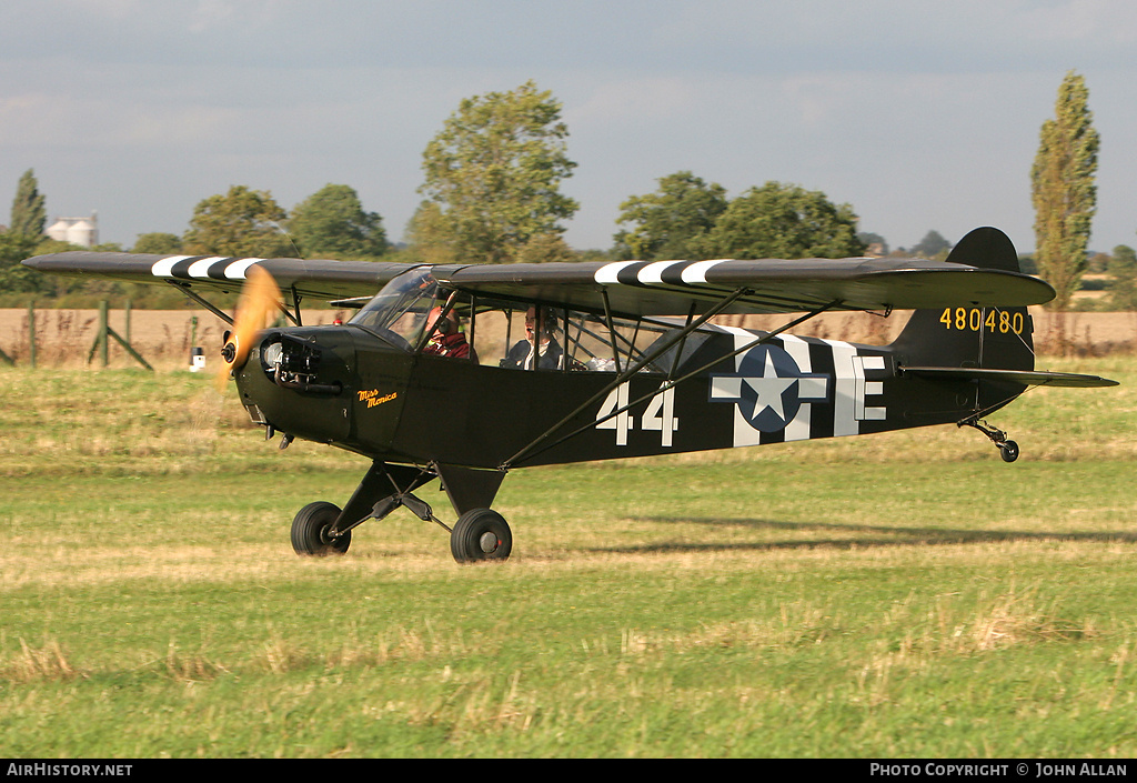 Aircraft Photo of G-BECN / 480480 | Piper J-3C-65 Cub | USA - Air Force | AirHistory.net #90698